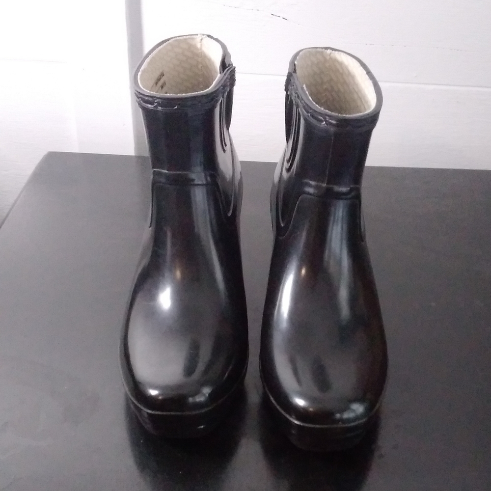 Hunter Women's Bkack Wedge Rainboot